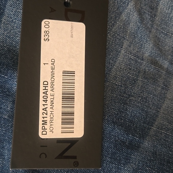 NWT Dear John American Classic Dark Blue Skinny Jeans with White Accents Size 27 - Picture 11 of 11